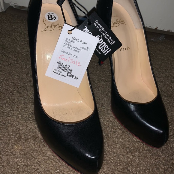 Christian Louboutin black Ronaldo pumps size 39 - Picture 3 of 10